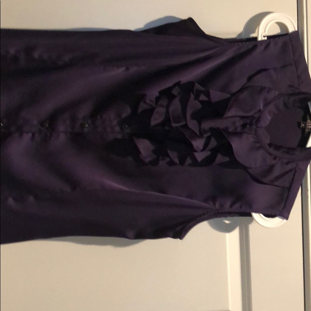 Purple silk top
